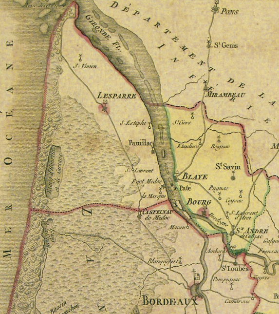 medoc historische karte